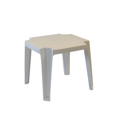 Grosfillex® Miami Low Table, 17Wx17Hx17L, White, Minimum Qty. 6